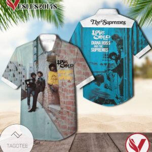 Diana Ross And The Supremes Love Child Album Cover Hawaiian Shirt, Best Gift For Music Lovers Vesles2014S