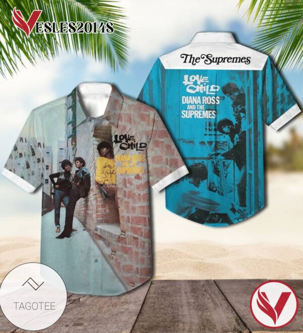 Diana Ross And The Supremes Love Child Album Cover Hawaiian Shirt, Best Gift For Music Lovers Vesles2014S