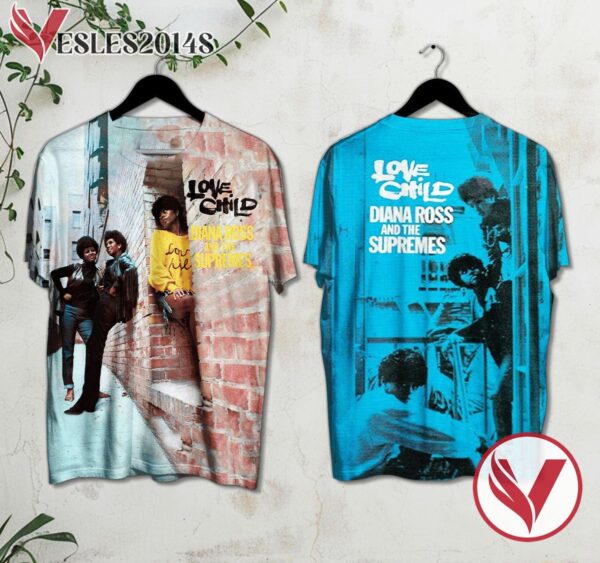 Diana Ross And The Supremes Love Child Album Cover Shirt, Perfect Gifts For Music Lovers - Vesles2014S