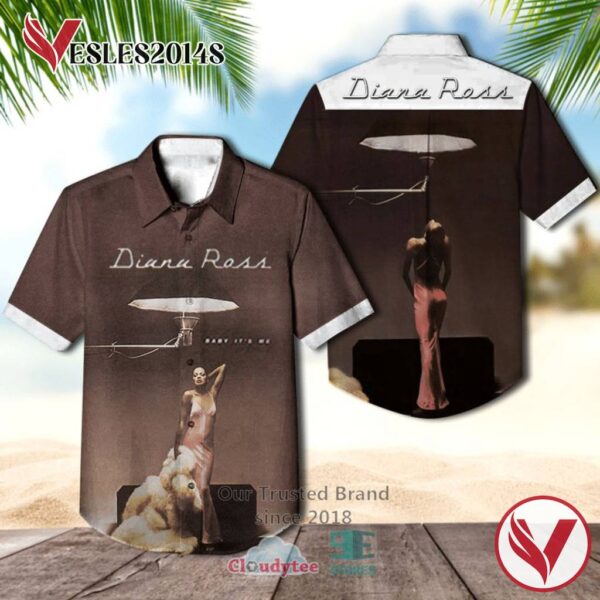 Diana Ross Baby It's Me Album Hawaiian Shirt, Best Gift For Music Lovers Vesles2014S