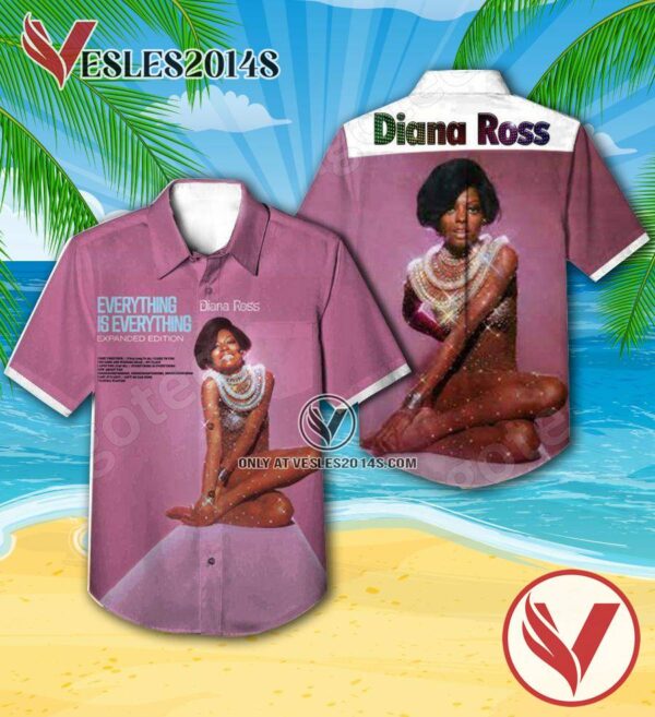 Diana Ross Everything Is Everything Album Cover Hawaiian Shirt, Unique Gifts For Music Lovers - Vesles2014S
