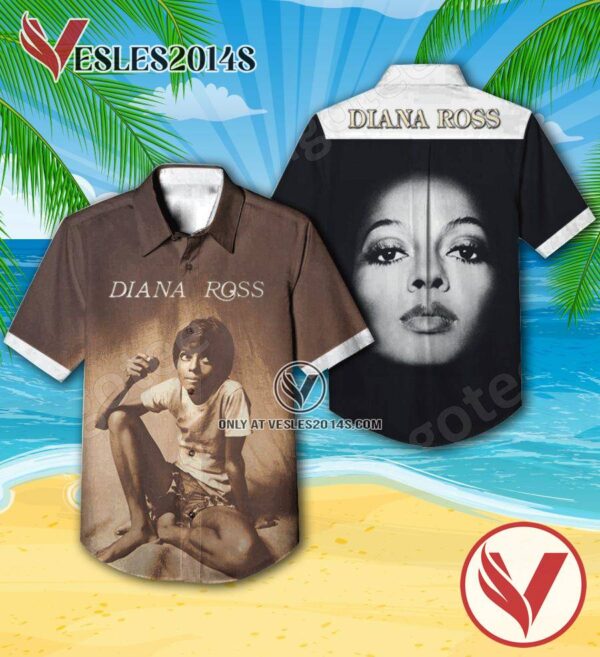 Diana Ross The Debut Studio Album Cover Hawaiian Shirt, Unique Gifts For Music Lovers - Vesles2014S