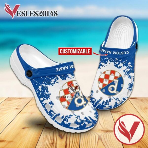 Dinamo Zagreb Custom Crocs Clogs, Unique Footwear For Fans