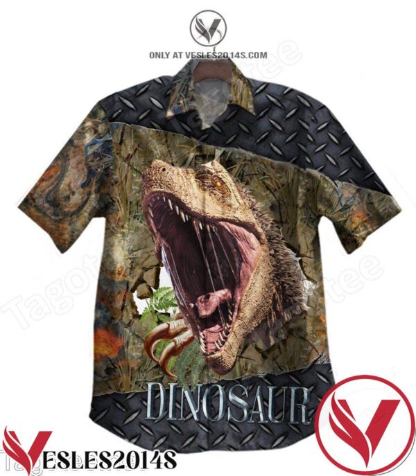 Dinosaur Hunting Hawaiian Shirt, Unique Gifts For Friends - Vesles2014S 1