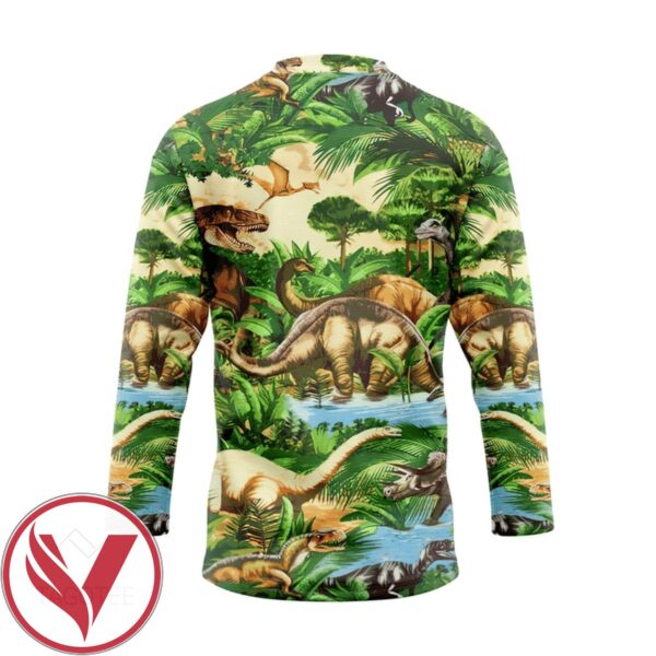 Dinosaur Park Custom Hockey Jersey, Trending Gifts For Fans - Vesles2014s 1