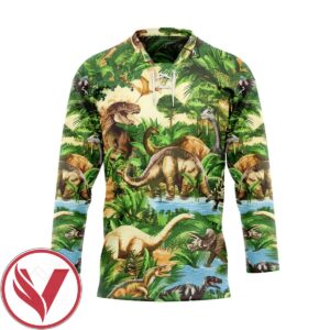 Dinosaur Park Custom Hockey Jersey, Trending Gifts For Fans - Vesles2014s