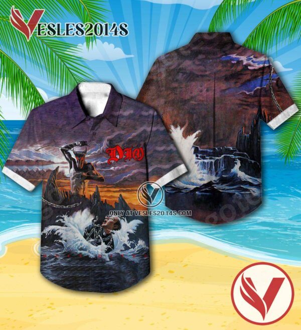 Dio Holy Diver Album Cover Hawaiian Shirt, Unique Gifts For Music Lovers - Vesles2014S