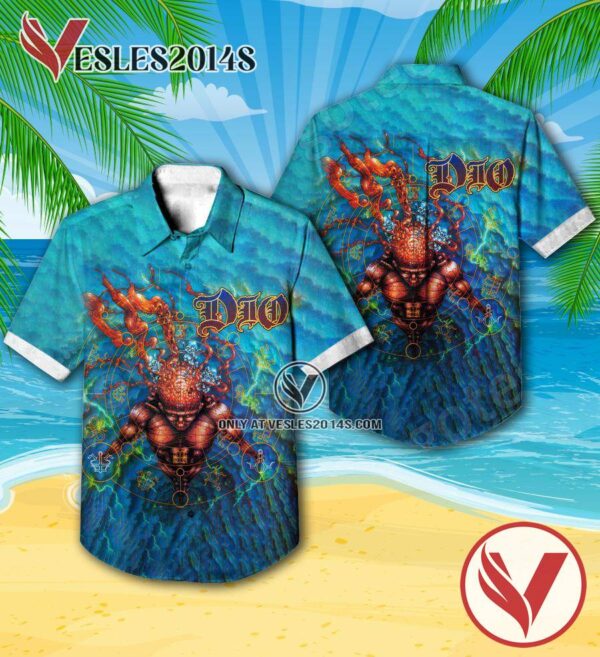Dio Strange Highways Album Cover Hawaiian Shirt, Unique Gifts For Music Lovers - Vesles2014S
