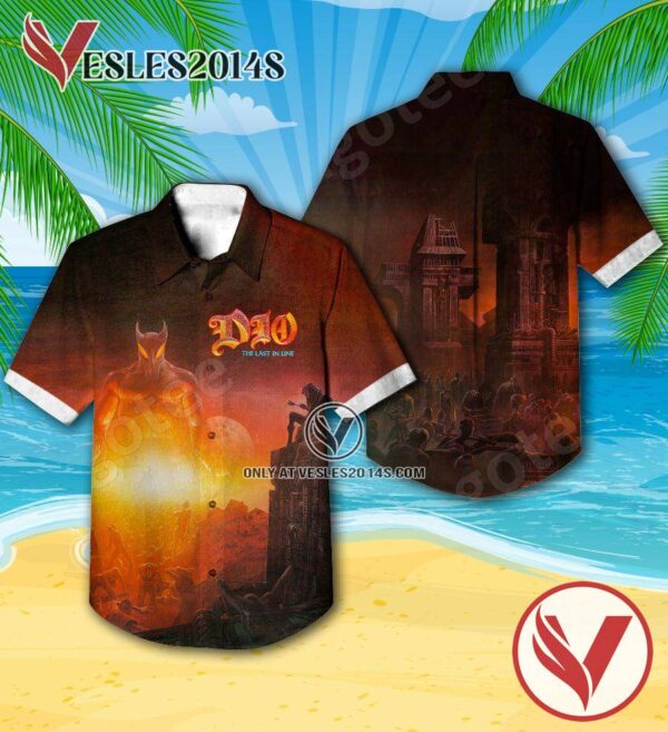 Dio The Last In Line Album Cover Hawaiian Shirt, Unique Gifts For Music Lovers - Vesles2014S