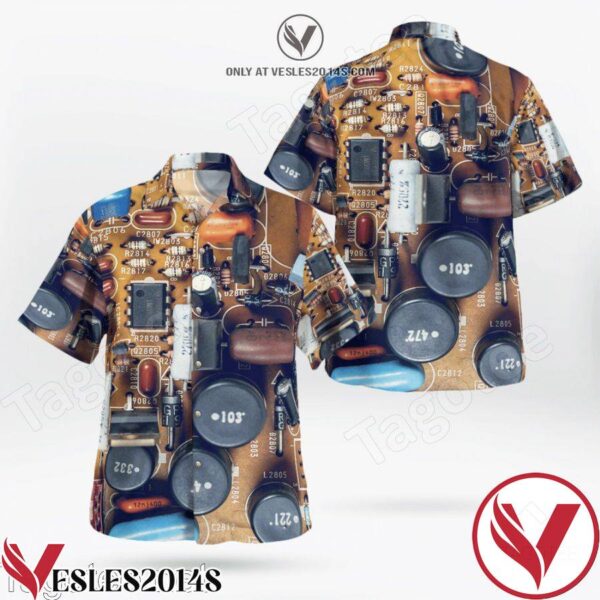 Diodes, Resistors, Capacitors And Other Electrical Components Hawaiian Shirt, Unique Gifts For Friends - Vesles2014S 1