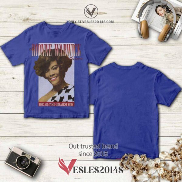 Dionne Warwick Collection Album 3D T-Shirt, Perfect Gifts For Music Lovers - Vesles2014S