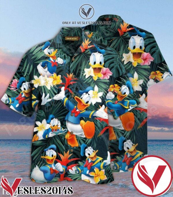 Disney Donald Duck Beach Hawaiian Shirt, Unique Gifts For Friends - Vesles2014S 1