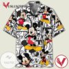 Disney Mickey Mouse 2 Print Short Sleeve Hawaiian Casual Shirt Vesles2014S