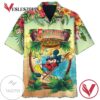 Disney Mickey Mouse In The Beach It's 5 o'clock Somewhere Print Short Sleeve Hawaiian Casual Shirt Vesles2014S