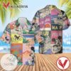 Disney Mickey Mouse Tropical 2 Print Short Sleeve Hawaiian Casual Shirt Vesles2014S