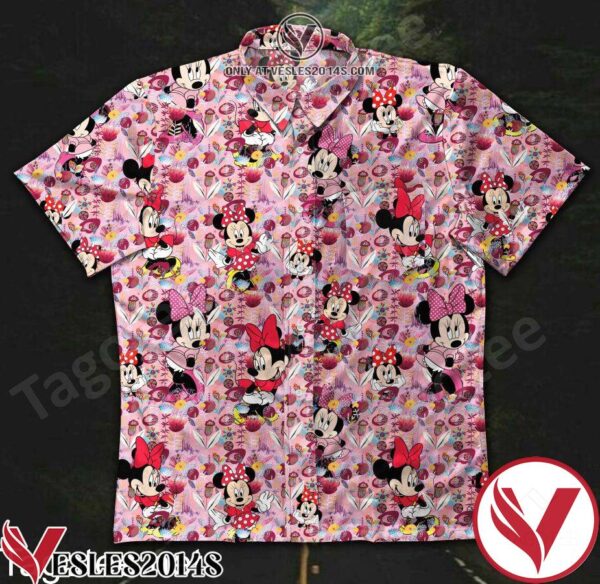Disney Minnie Mouse Pink Hawaiian Shirt, Unique Gifts For Friends - Vesles2014S 1