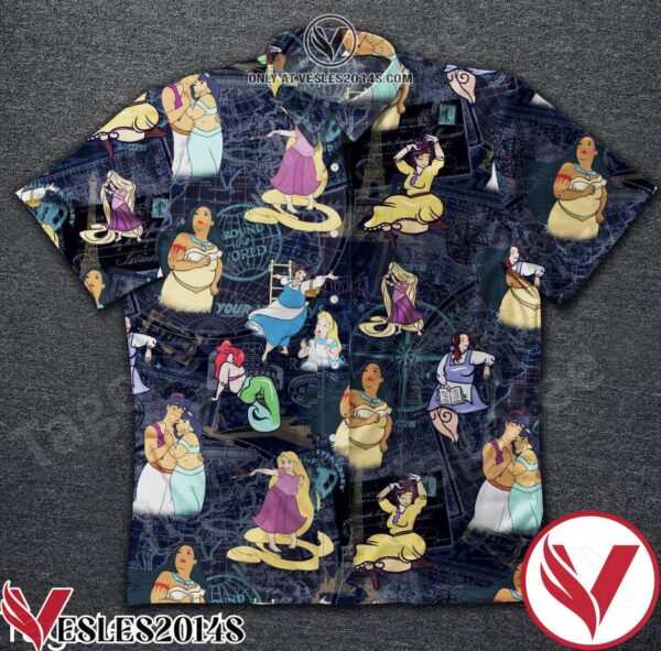 Disney Princess Around The World Hawaiian Shirt, Unique Gifts For Friends - Vesles2014S 1
