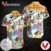 Disney Princess Graphic Print Short Sleeve Hawaiian Casual Shirt Vesles2014S