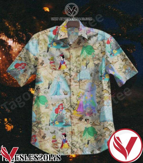 Disney Princess Vintage Hawaiian Shirt, Unique Gifts For Friends - Vesles2014S 1
