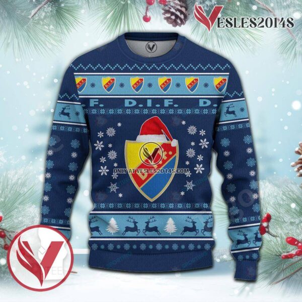 Djurgårdens IF Fotbollsförening Sport Ugly Christmas Sweater, Unique Gifts For Fans - Vesles2014aS 2
