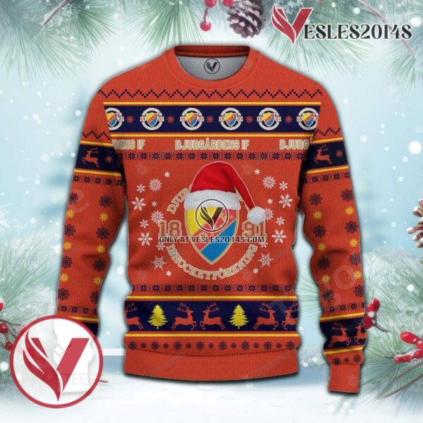 Djurgårdens IF Sport Ugly Christmas Sweater, Unique Gifts For Fans - Vesles2014aS 2