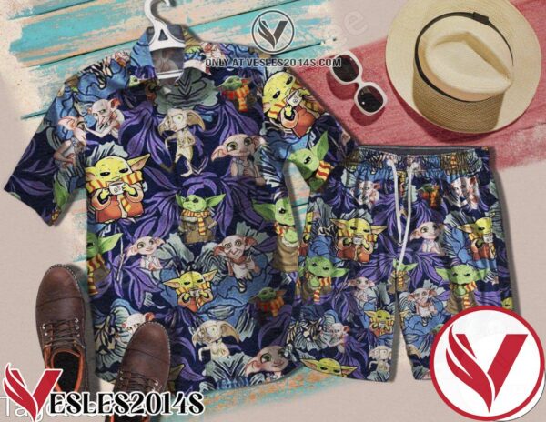 Dobby Harry Potter And Baby Yoda Star Wars Hawaiian Shirt, Unique Gifts For Friends - Vesles2014S 1