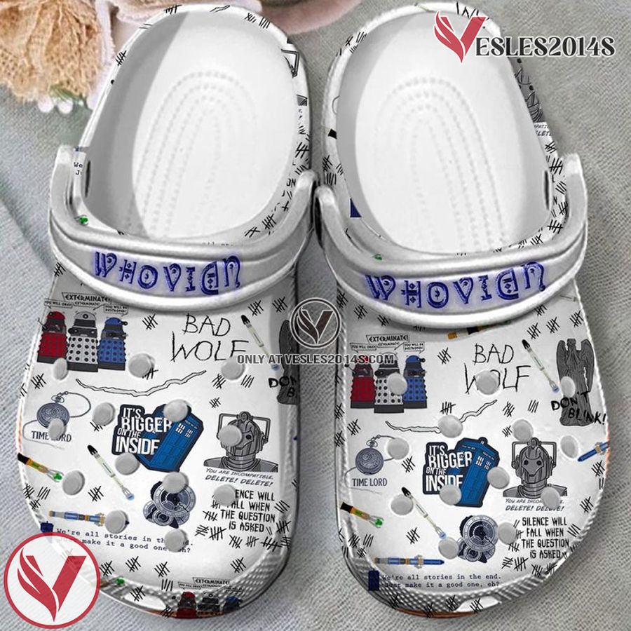 Doctor Who TV Show Crocs Crocband Clogs Shoes Comfortable For Men Women, Unique Gift From Vesles2014S