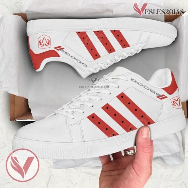 Dodge Logo Print Stan Smith Shoes, Unique Sneaker For Fans - Vesles2014s