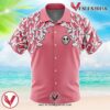 Doflamingo Pattern One Piece Hawaiian Button Up Shirt, Perfect Gifts For Anime Lovers - Vesles2014S