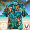 Dog Lover 2 Print Short Sleeve Hawaiian Casual Shirt Vesles2014S