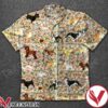Dogs Icon Flower Pattern Hawaiian Shirt, Unique Gifts For Friends - Vesles2014S 1
