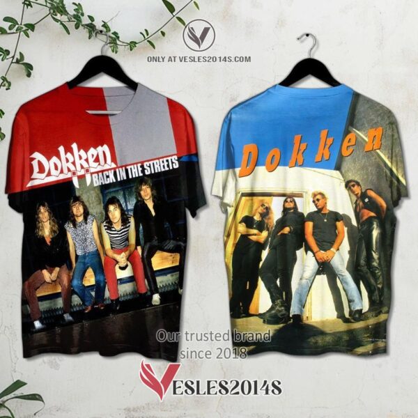 Dokken Back for the Attack Album 3D Shirt, Unique Gifts For Music Lovers - Vesles2014S