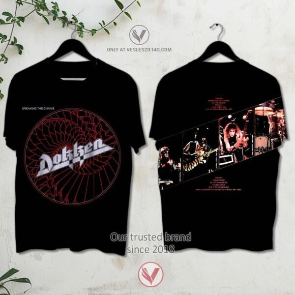 Dokken Breaking the Chains Album 3D Shirt – LIMITED EDITION