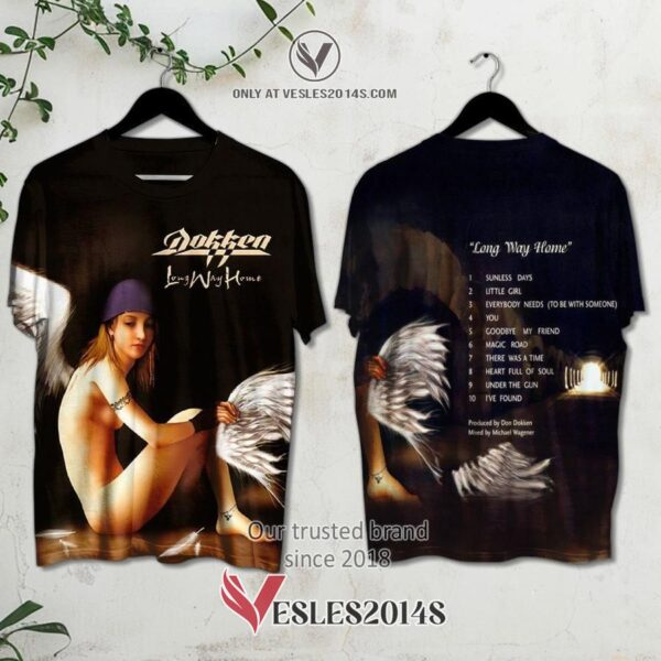 Dokken-Long Way Home Album 3D Shirt, Unique Gifts For Music Lovers - Vesles2014S