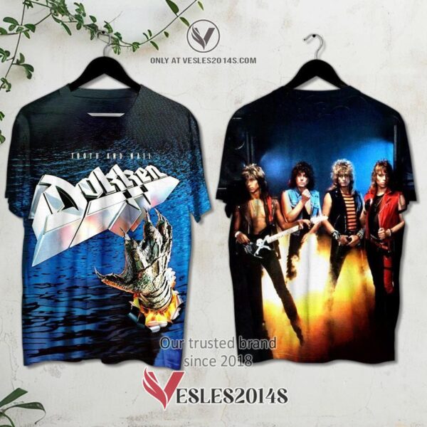 Dokken-Tooth and Nail Album 3D Shirt, Unique Gifts For Music Lovers - Vesles2014S