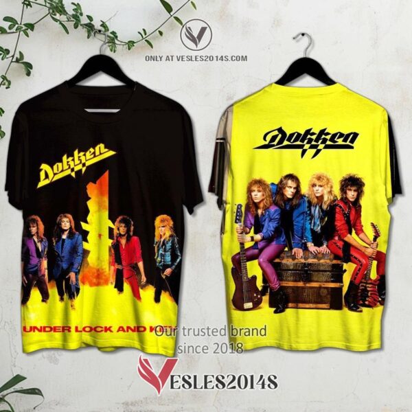 Dokken-Under Lock and Key Album 3D Shirt, Unique Gifts For Music Lovers - Vesles2014S