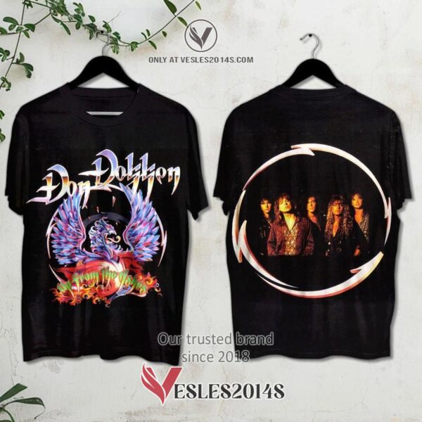Dokken-Up From the Ashes Album 3D Shirt, Unique Gifts For Music Lovers - Vesles2014S