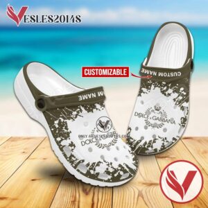 Dolce & Gabbana Logo Crocs Clogs, Unique Footwear For Fans