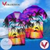 Dolphin Sunset For Men And Women Graphic Print Short Sleeve Hawaiian Casual Shirt Vesles2014S