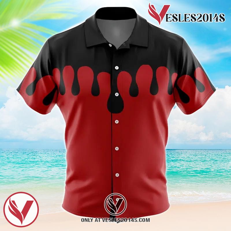 Doma Demon Slayer Hawaiian Button Up Shirt, Perfect Gifts For Anime Lovers - Vesles2014S