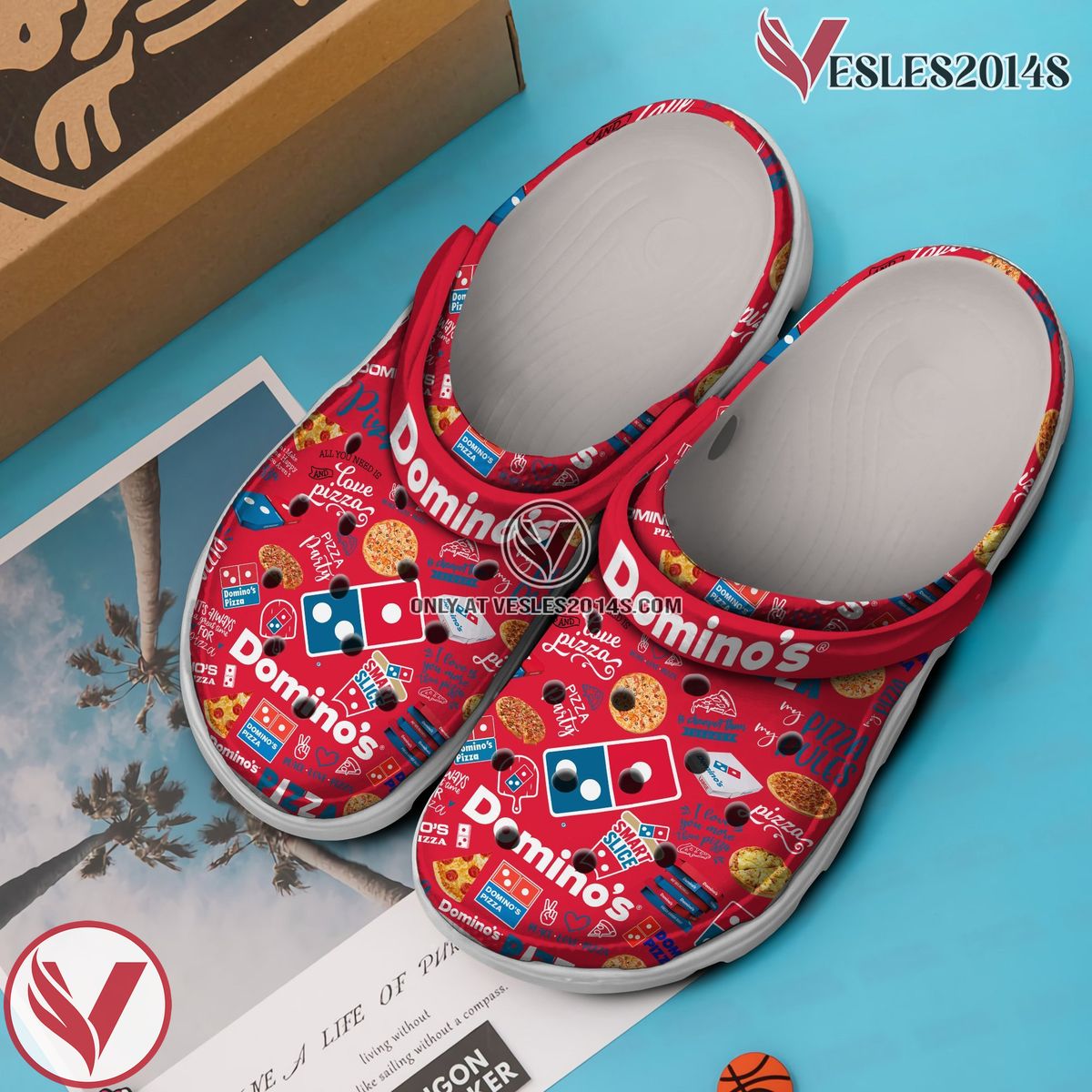 Domino Pizza Crocs Crocband Clogs Shoes Comfortable For Men Women and Kids, Unique Gift From Vesles2014S 2