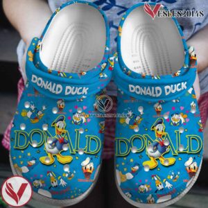Donald Duck Disney Cartoon Crocs Crocband Clogs Shoes Comfortable For Men Women and Kids Style 1, Unique Gift From  Vesles2014S