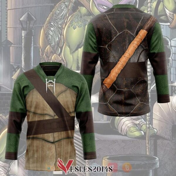 Donatello TMNT Don Donnie Cosplay Custom Hockey Jersey, Trending Gifts For Fans - Vesles2014s 2