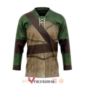 Donatello TMNT Don Donnie Cosplay Custom Hockey Jersey, Trending Gifts For Fans - Vesles2014s