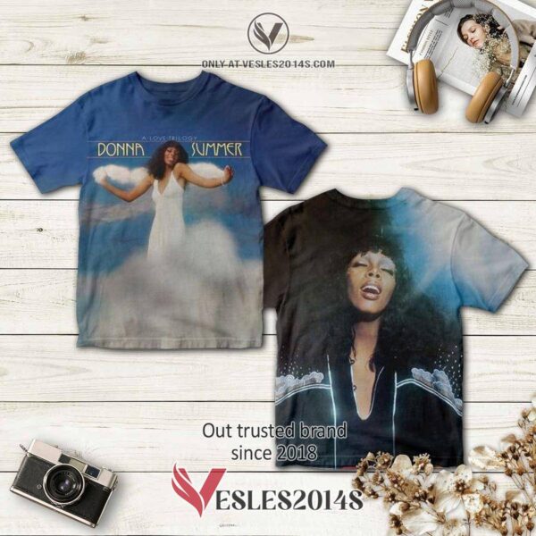 Donna Summer A Love Trilogy Album 3D T-Shirt, Perfect Gifts For Music Lovers - Vesles2014S