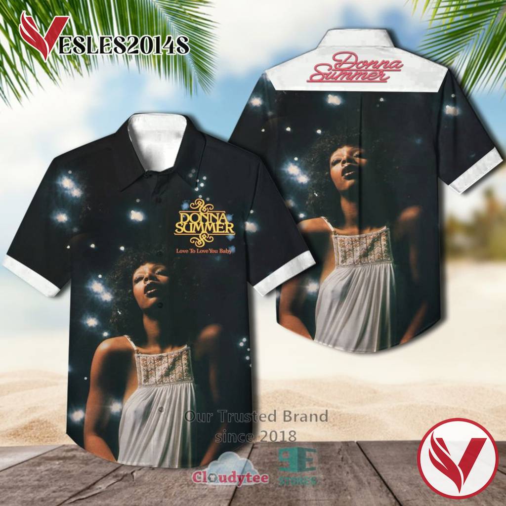 Donna Summer Love To Love You Baby Album Casual Hawaiian Shirt, Best Gift For Music Lovers Vesles2014S