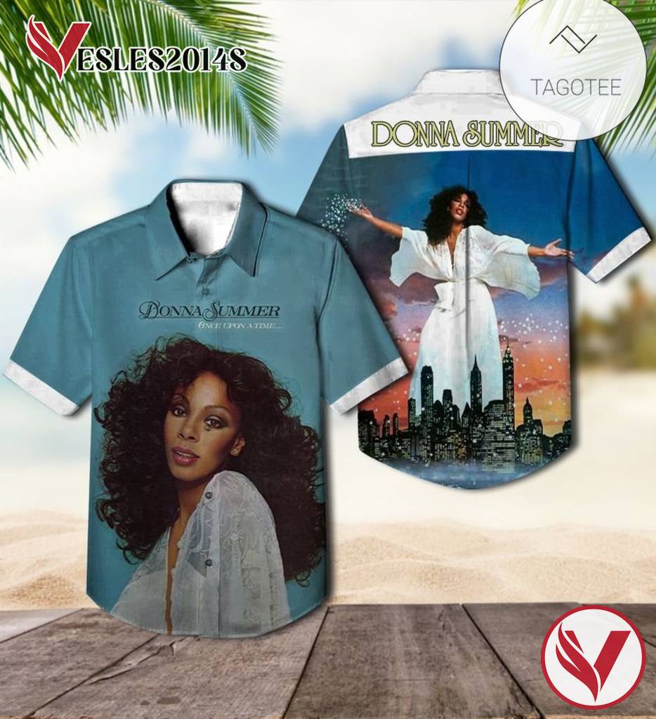 Donna Summer Once Upon A Time Album Cover Hawaiian Shirt, Best Gift For Music Lovers Vesles2014S