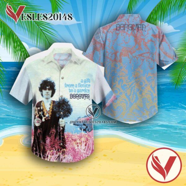 Donovan A Gift From A Flower To A Garden Album Cover Hawaiian Shirt, Unique Gifts For Music Lovers - Vesles2014S