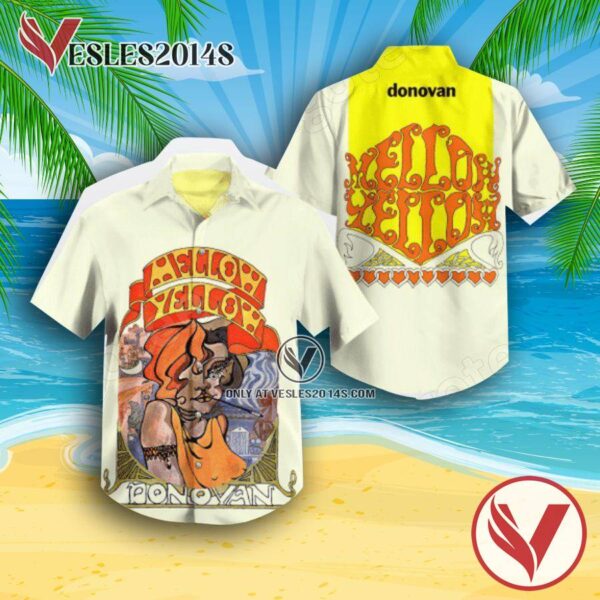 Donovan Mellow Yellow Album Cover Hawaiian Shirt, Unique Gifts For Music Lovers - Vesles2014S