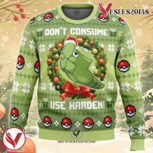 Don’t Consume Pokemon Ugly Christmas Sweater, Unique Christmas Gift For Fans - Vesles2014S